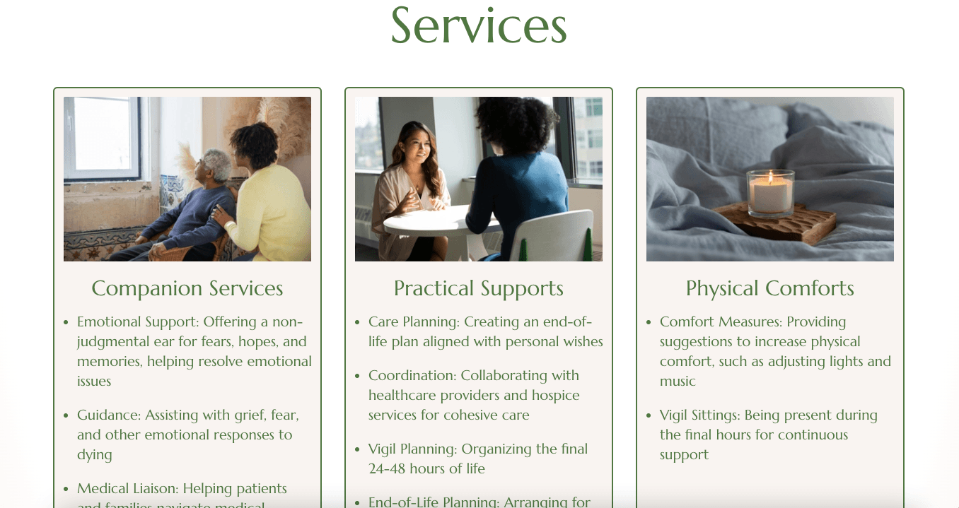 Meaningful EndCare page