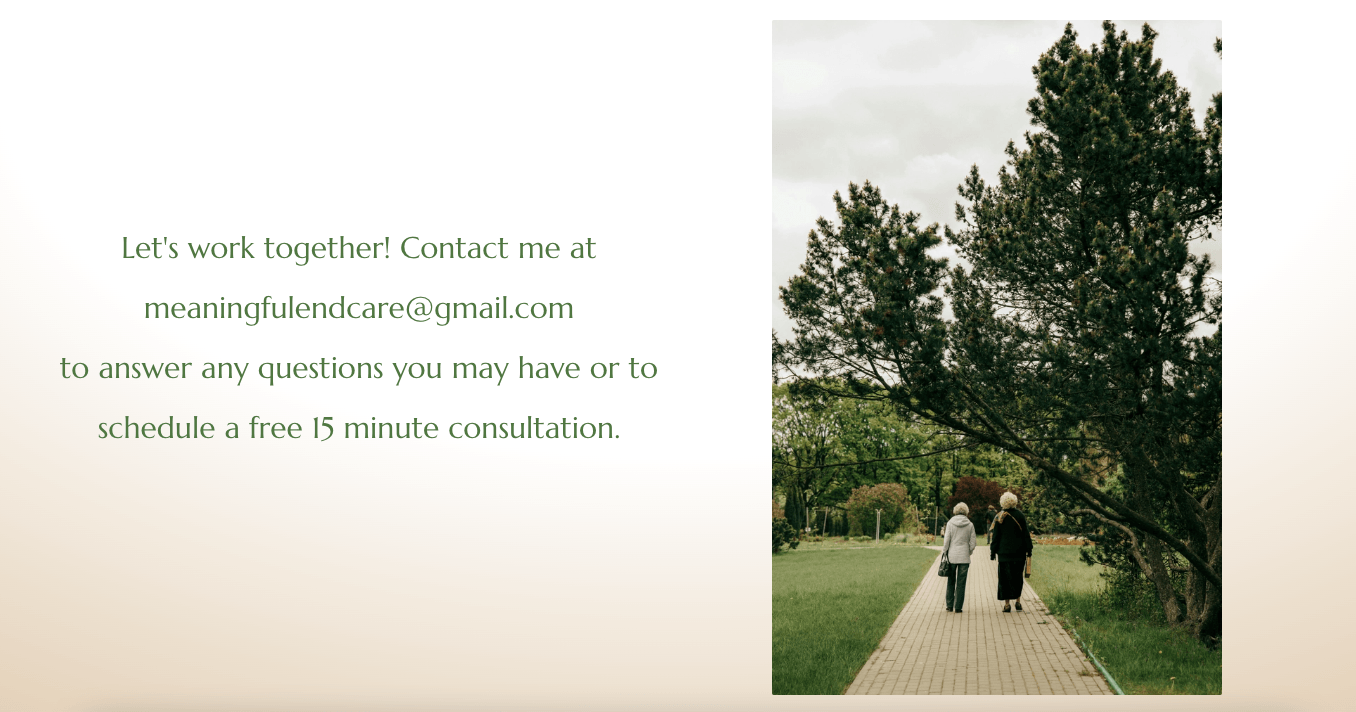 Meaningful EndCare page